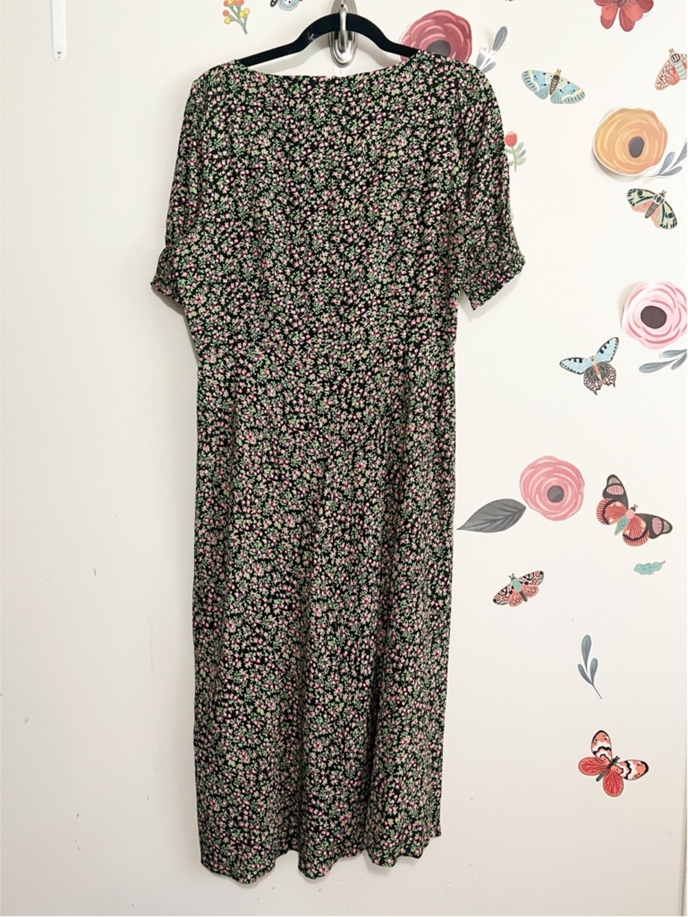 J. Crew Smocked-sleeve midi dress in floral 10 NWT - Picture 6 of 11